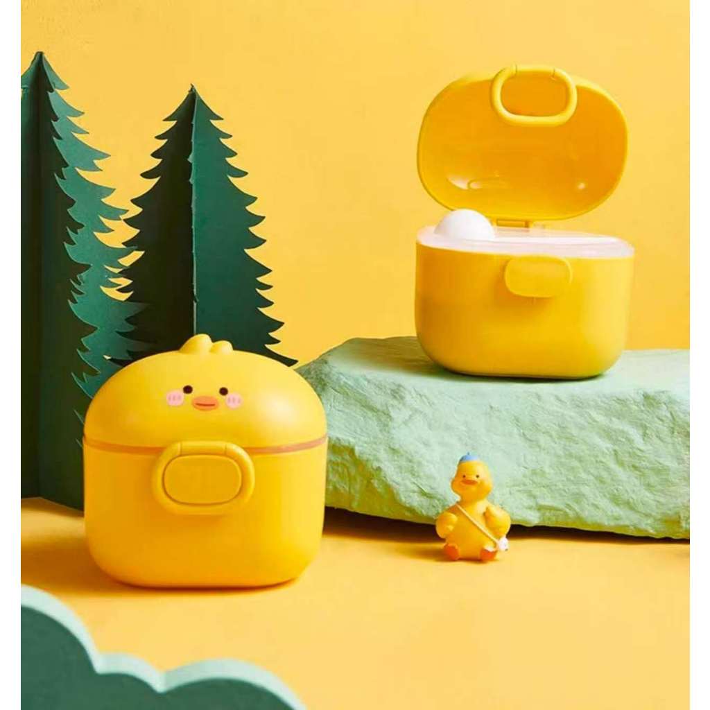 Porta Leite em Pó para Bebe Infantil Com Dosador e Nivelador capacidade para 400ml Livre de BPA em Oferta na Shopee