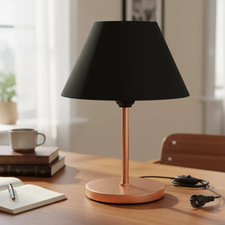 Luminária Mesa Abajur Cabeceira infantil Cúpula injetada Decoração Bancada Escritório Quarto Moderno em Oferta na Shopee