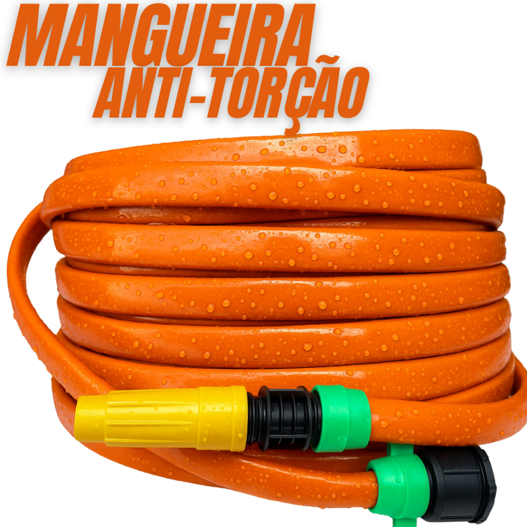 Mangueira de Jardim Anti-Torção - 50 Metros Siliconada