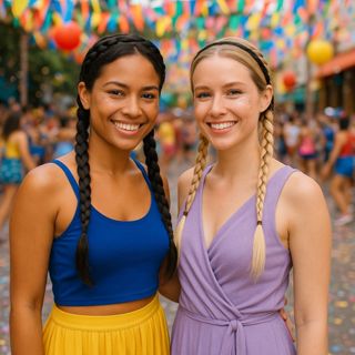 Tiara Arco Com Trança Para Cabelo Sintético Cabelo Maluco em Oferta na Shopee