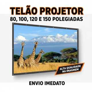 Telão de Projeção Dobravel 150 Polegadas Estilo Cinema