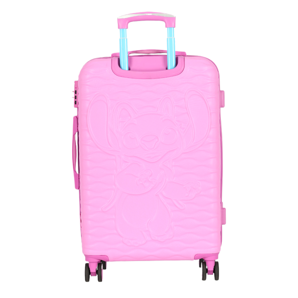 Mala De Viagem Média Rodas 360° Até 23kg Stitch Angel - Luxcel