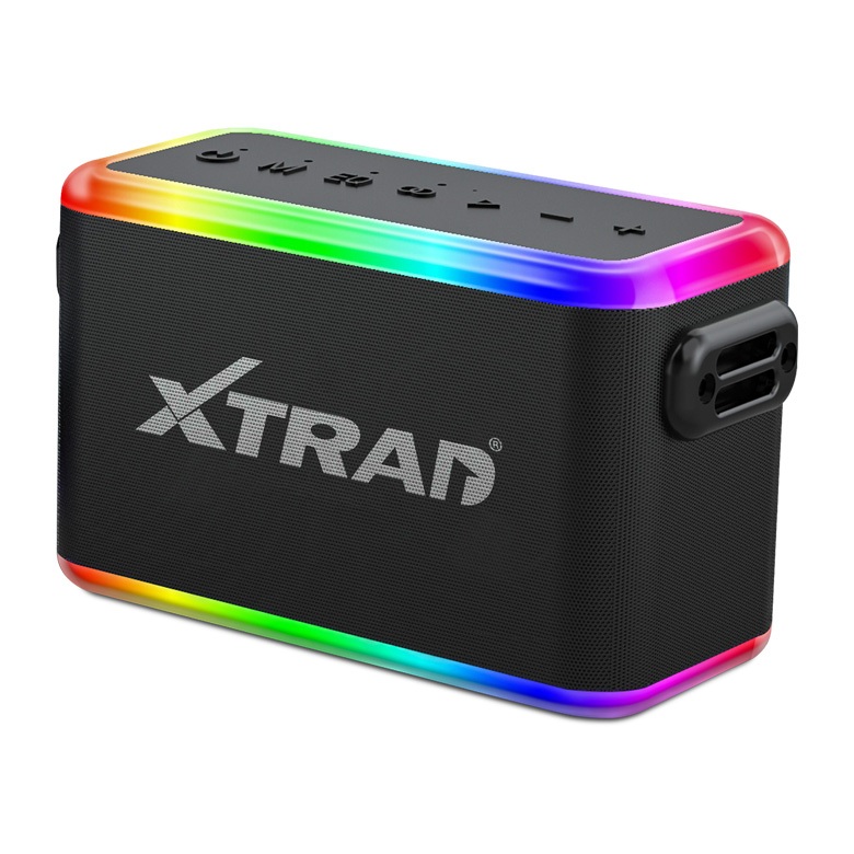 XTRAD Caixa de Som Karaokê com 2 Microfones Multimídia Portátil Bluetooth XDG-303 300w