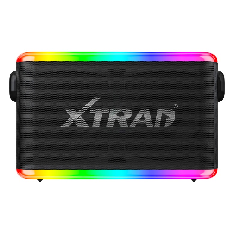 XTRAD Caixa de Som Karaokê com 2 Microfones Multimídia Portátil Bluetooth XDG-303A 300w