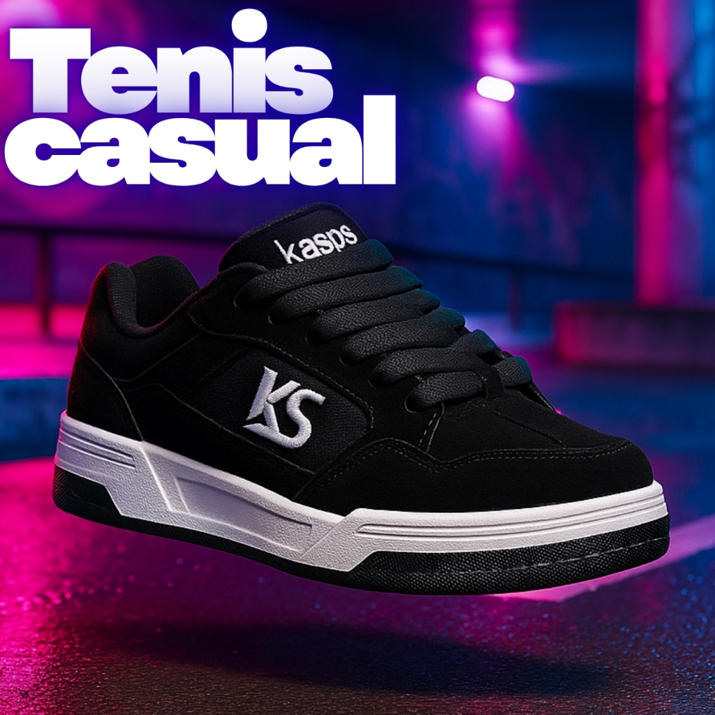 Tênis Masculino KS Shoes Casual Unissex Skate Sneakers Leve Confortável Estilo Urbano 38-43