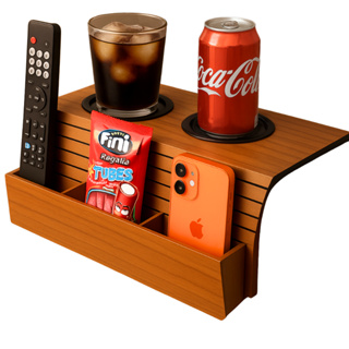 Esteira de Sofá Apoio de Braço Porta Copos Duplo Porta Controle e Porta Treco Decorativo em Oferta na Shopee