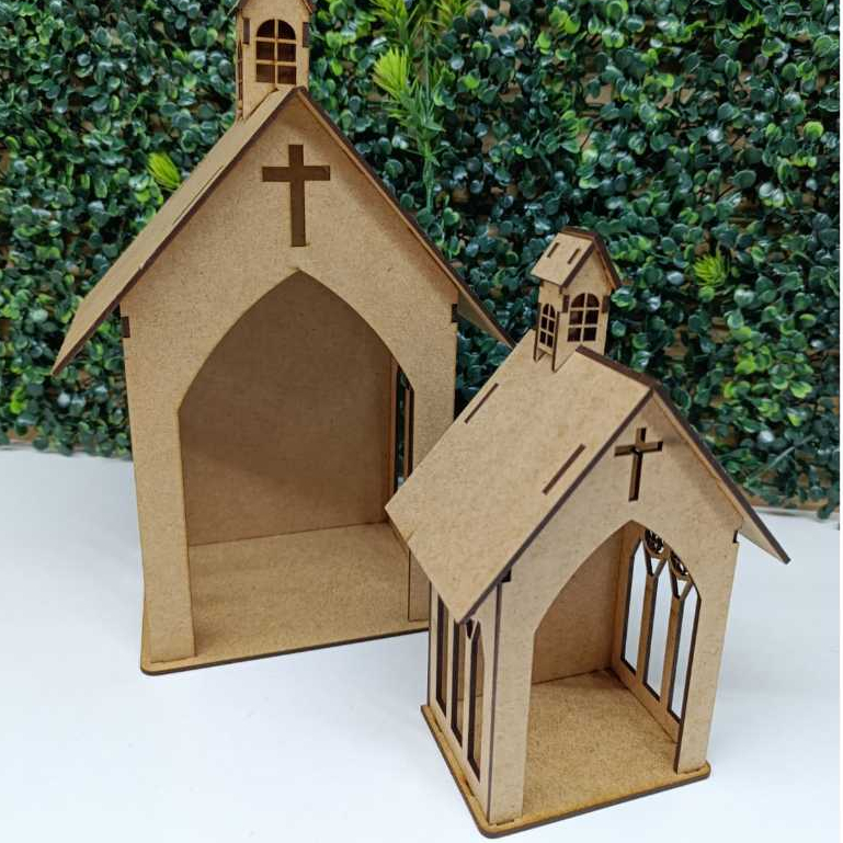 Oratório Capela Em MDF Cru P M G em Oferta na Shopee