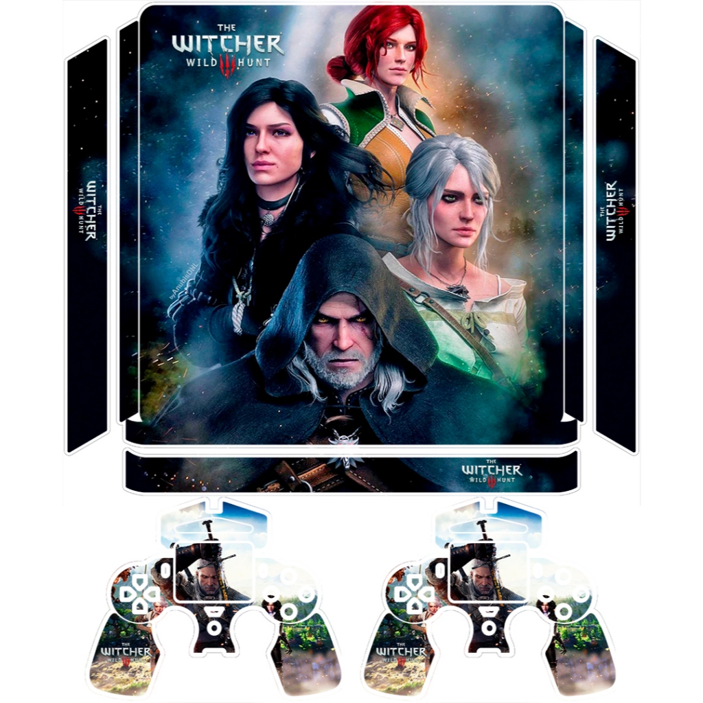 Skin Adesiva PS4 Slim - The Witcher 3 (Girls)