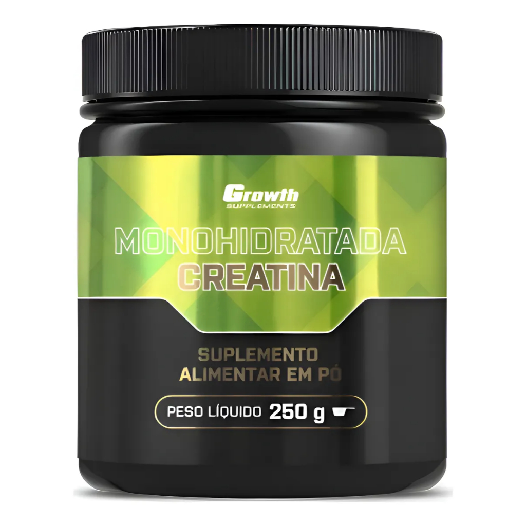 Creatina Growth 250g Monohidratada Supplements Sem Sabor