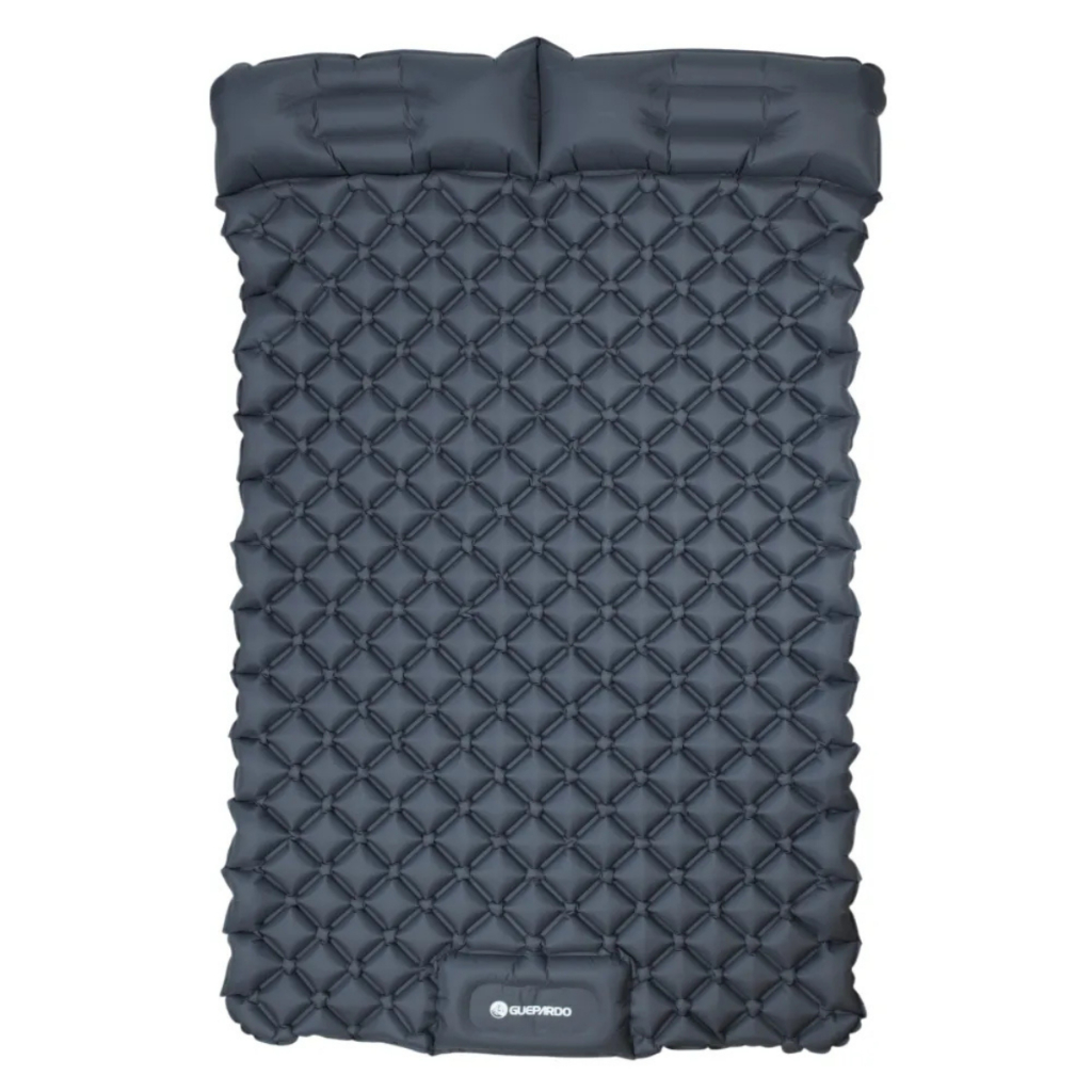 Colchonete Inflável Casal Guepardo DOTT – Leve, Compacto e Confortável 195x120x5,5cm Cinza