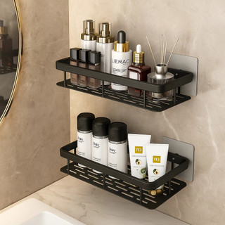 Suportes Porta Shampoo Organizador De Metal Para Banheiro Cozinha Prateleira Com Adesivos…