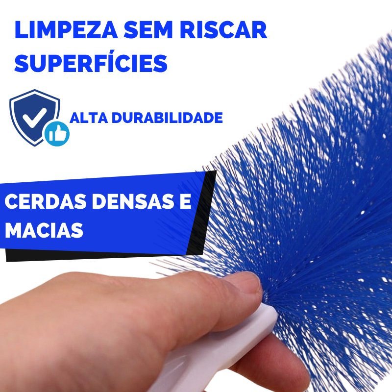 Escova Flexível de Limpeza Dobrável Multiuso Ventilador Persianas Cantos Difíceis — imagem 2 de 2