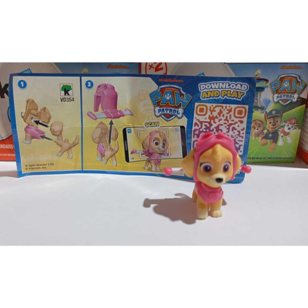 Kinder Ovo Coleção Patrulha Canina: Skye