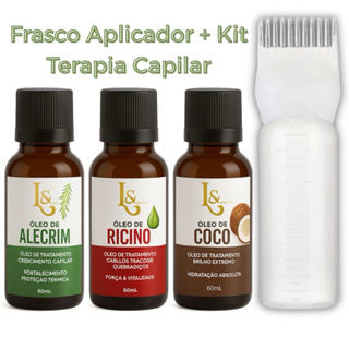 Kit Terapia Capilar Misturinha L&Beauty Óleo de Coco + Rícino + Alecrim 60ml em Oferta na Shopee
