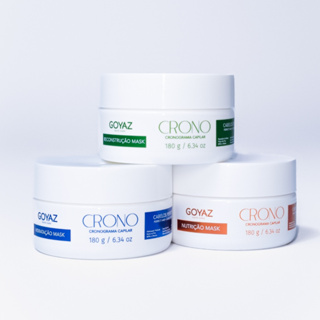 3 Máscaras Cronograma Goyaz Hidratação, Nutrição e Reconstrução Capilar Profissional em Oferta na Shopee