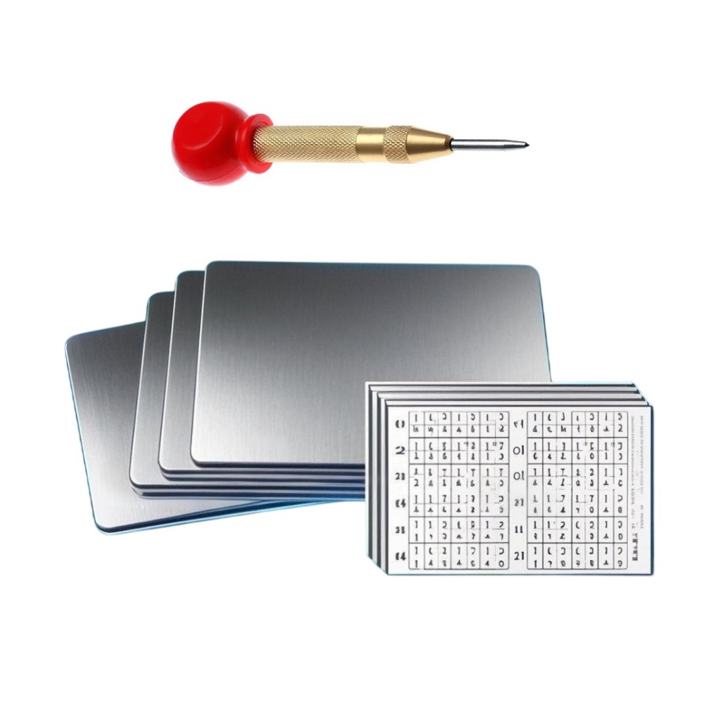 Autocustódia Pro® Kit Cold Wallet 4x Carteira Metal, Marcador,  Seed Phrase Bitcoin, Aço Inox 304