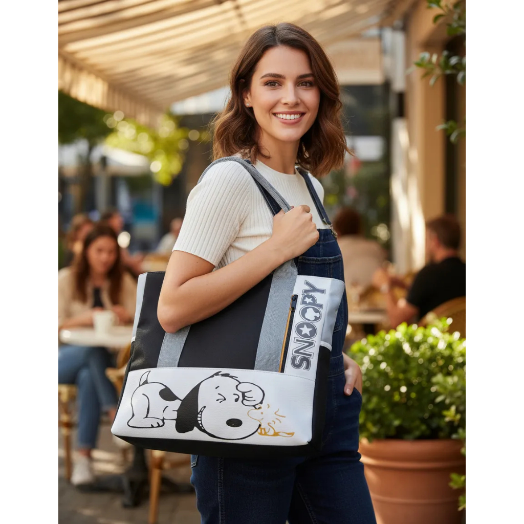 Bolsa Feminina Snoopy Lindíssima Várias Cores Promoção