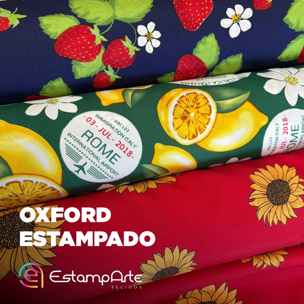 Tecido Oxford Estampado  Decoração Artesanato  Fantasias Toalhas de Mesa Varias Estampas