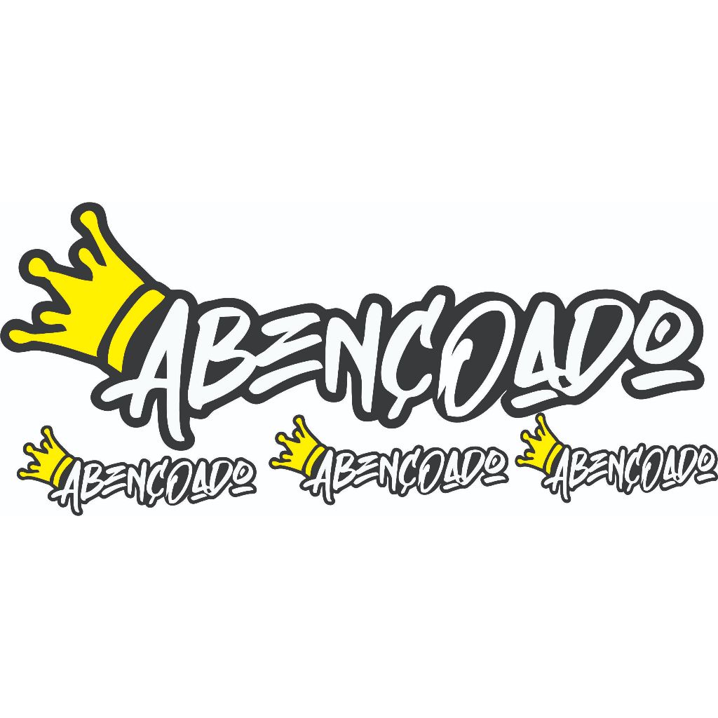 ADESIVO Abençoado para Carros Caminhão  Motos e Bicicletas TUNING AUTOS