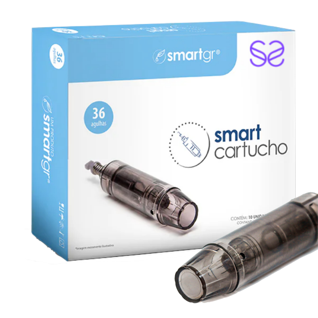 Cartucho Smart Derma Pen Preto - Kit com 10 unidades - 36 agulhas - Smart GR