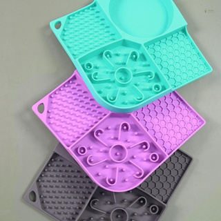 Tapete Lambedor Inibidor de Ansiedade Silicone com Ventosa Comedouro Lento Pet ,Cães E Gatos Grande em Oferta na Shopee
