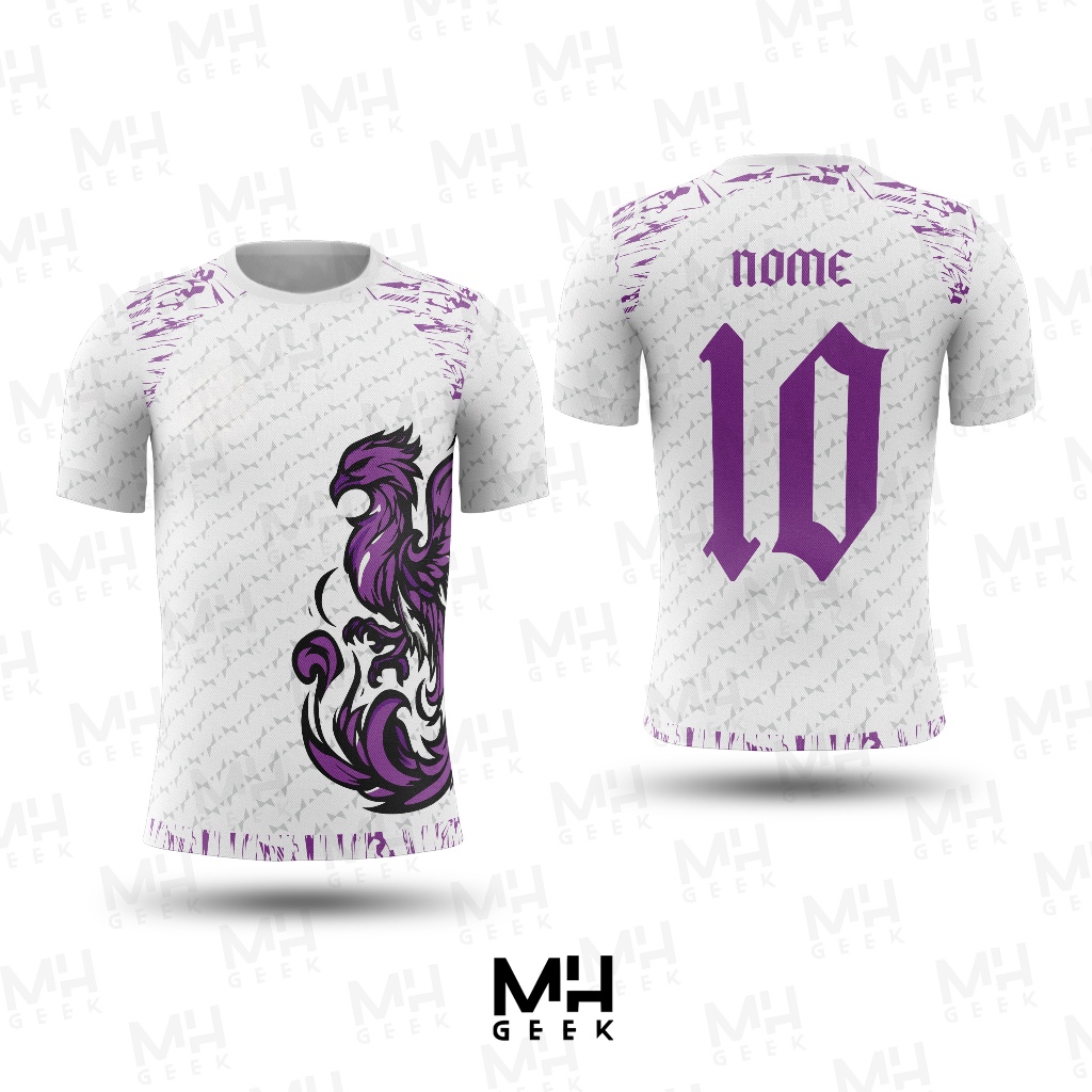 *PERSONALIZE* Camisa Camiseta Interclasse Fenix Roxa Personalizada Unisex Adulto Infantil