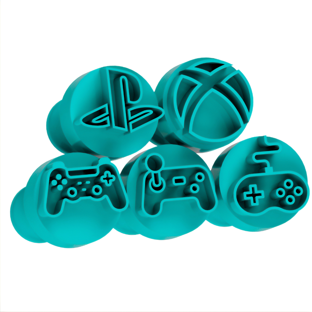 Kit Carimbo Marcador Brigadeiros VIDEO GAME PS5 XBOX NINTENDO PLAYSTATION Molde Festa Confeitaria Aniversario Brigadeiri