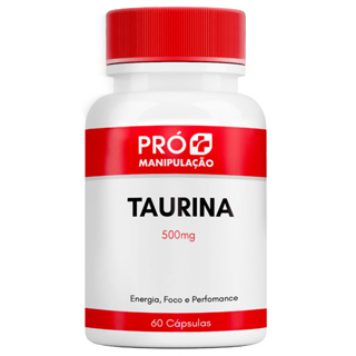 Taurina 500mg 60 Cápsulas em Oferta na Shopee