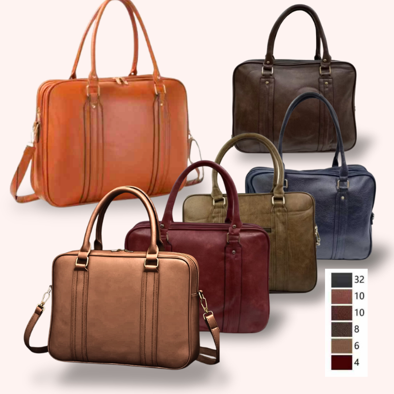 Pasta Feminina Executiva Couro SINTÉTICO de Mão Transversal Notebook Documentos