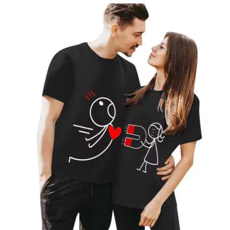 Kit Casal 2 Camisetas Ima Vou Puxar seu Coração Pra mim Muito amor Novo!