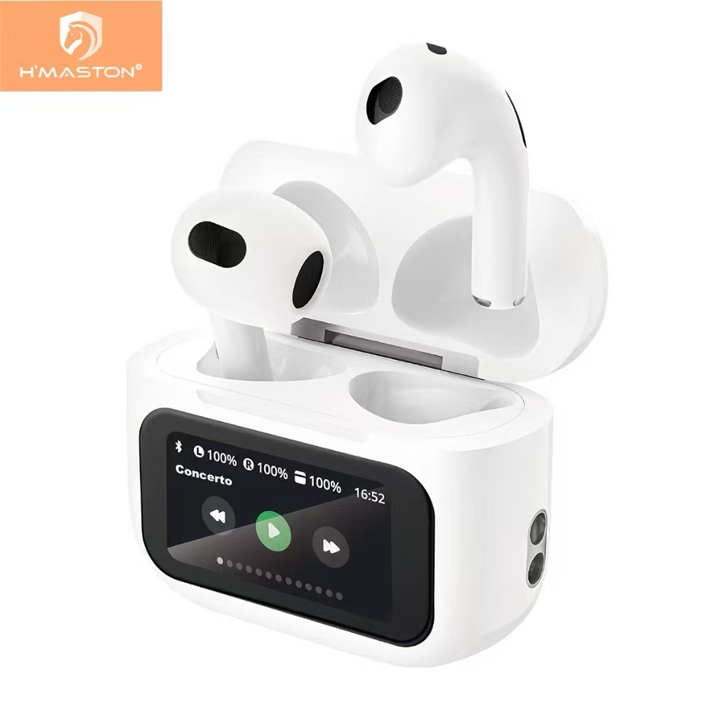 H'Maston RS-72, Rs-68 Smart Touch Screen Bluetooth Fone De Ouvido Sem Fio Com Visor LC em Oferta na Shopee