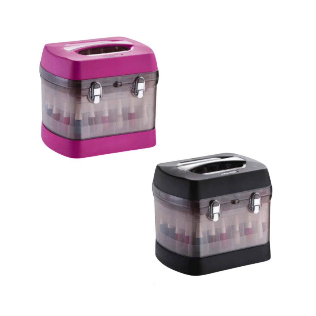 Maleta Para 68 Esmaltes Esmaltebag Organizador Porta Acetona Profissional Dompel Cores em Oferta na Shopee