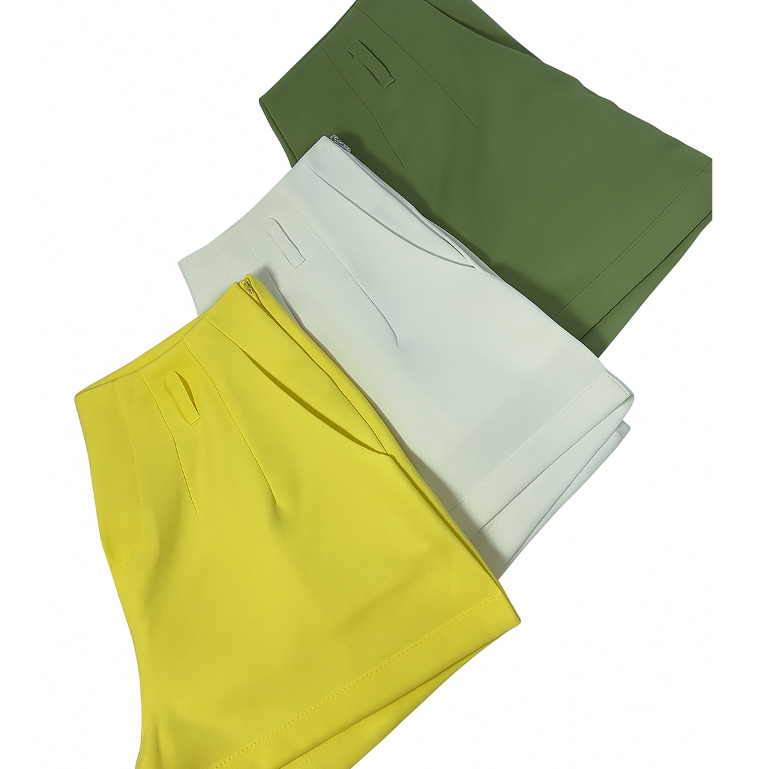 Short zarah Alfaiataria Feminino Com Zíper Na Lateral premuin