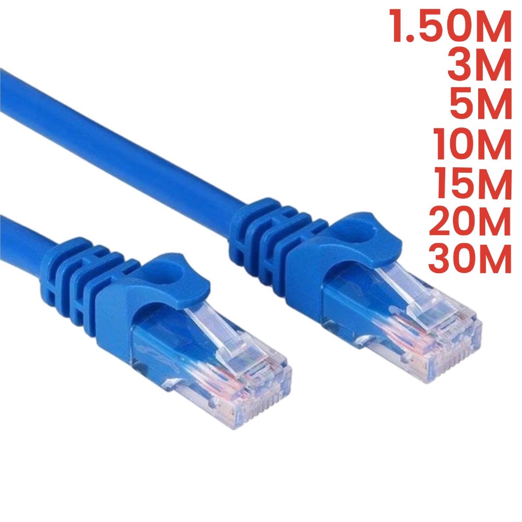 Cabo Rede Internet Rj45 Cat5 Lan Utp 1.50M 3M 5M 10M 15M 20M 30M em Oferta na Shopee