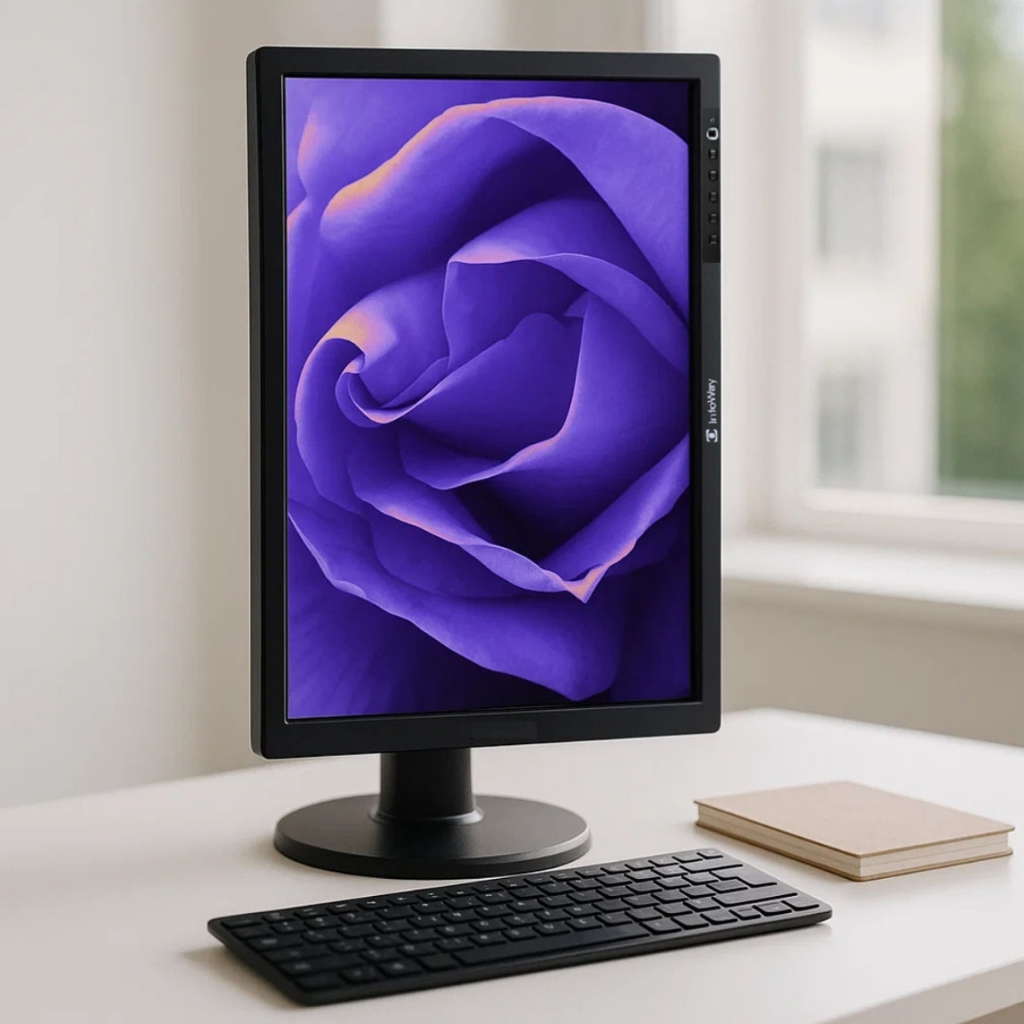 Monitor 19 Polegadas Para Leitura Design Ilustração Programação Giratório Led Hdmi Widescreen em Oferta na Shopee