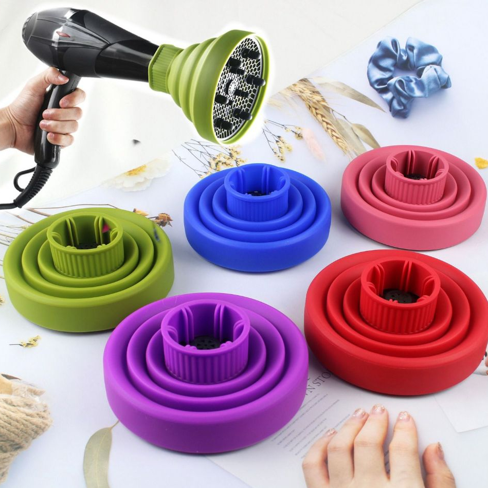 Difusor Retrátil de Silicone para Cachos – Profissional, Flexível e Fácil de Usar em Oferta na Shopee
