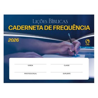 Caderneta de Frequência 2026 -  Livro para Chamada Classe - EBD em Oferta na Shopee