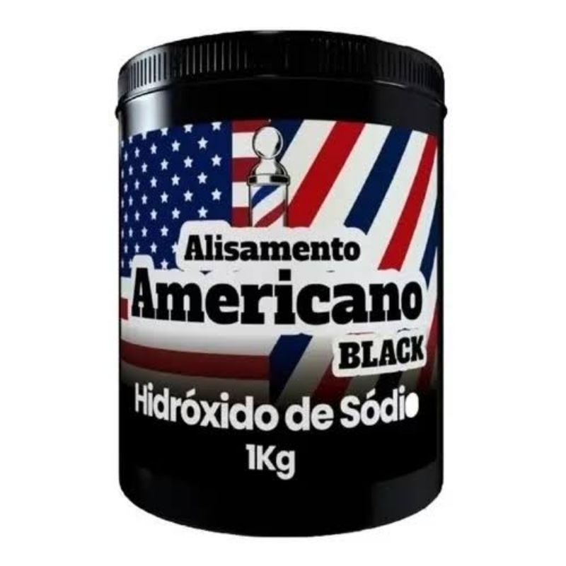 Alisante Americano Masculino 1KG Hidróxido de Sódio Alisante Americano Masculino 1KG Hidróxido de Sódio