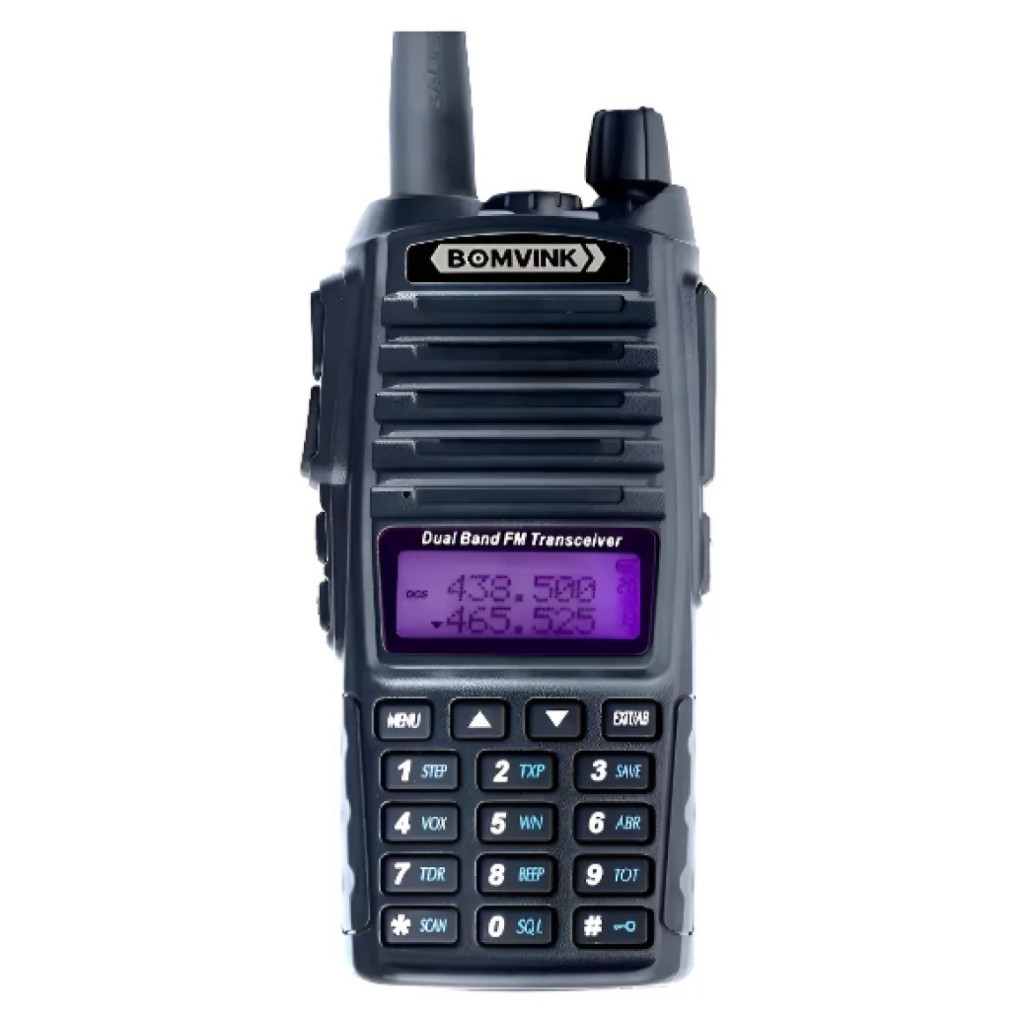 Radio Comunicador 5w Walkie Talkie Mhz Bomvink Preto bOM - 5702