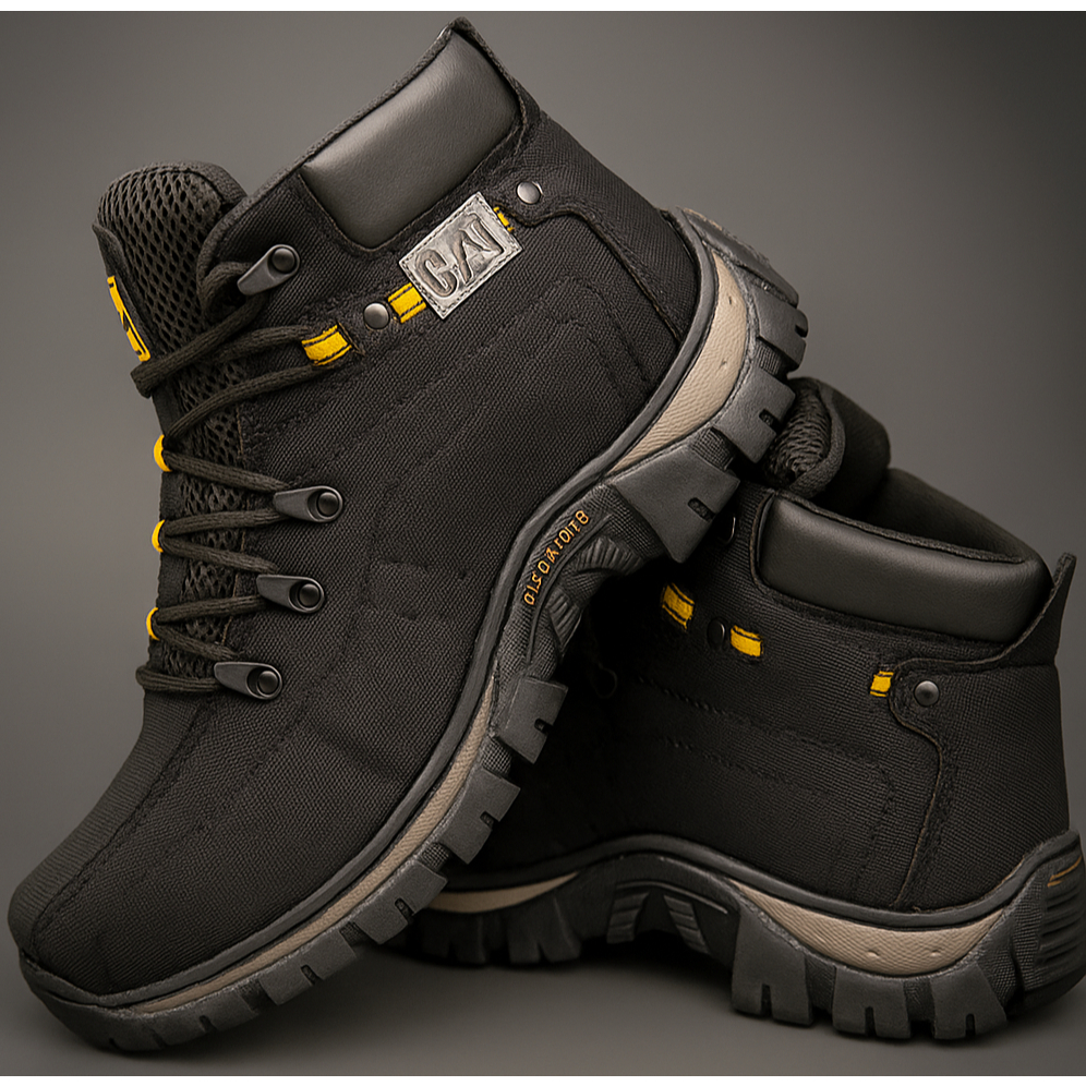 BOTA BOTINA COTURNO ADVENTURE CAT MASCULINO LONA REFORÇADA em Oferta na Shopee