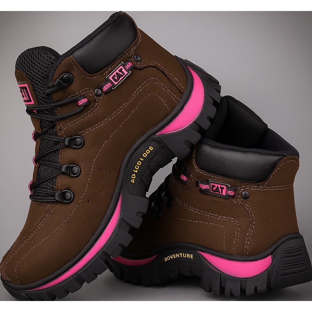 BOTA BOTINA COTURNO ADVENTURE CAT FEMININA LONA REFORÇADA