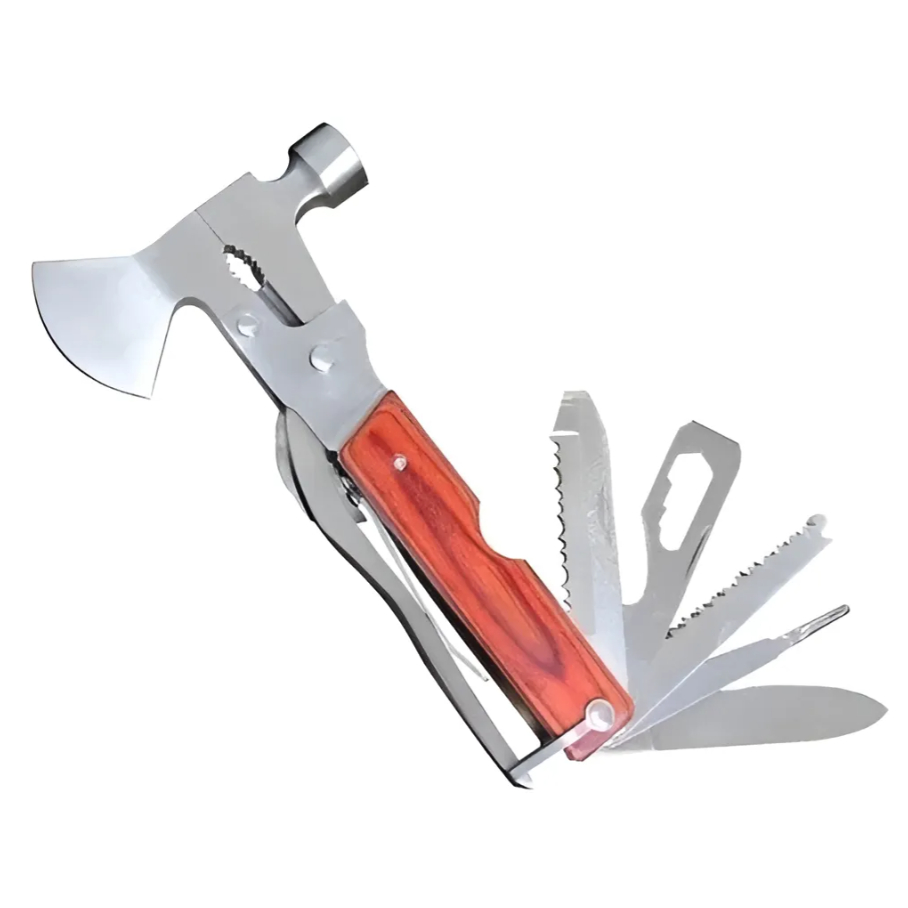 Alicate Multifuncional 11 EM 1 Martelo Machado Canivete Com Estojo Cor Aço-inoxidável em Oferta na Shopee