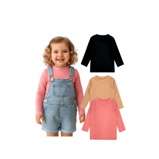 Kit 3 Blusas Térmicas Infantil Inverno Flanelada Menino e Menina Manga Longa em Oferta na Shopee