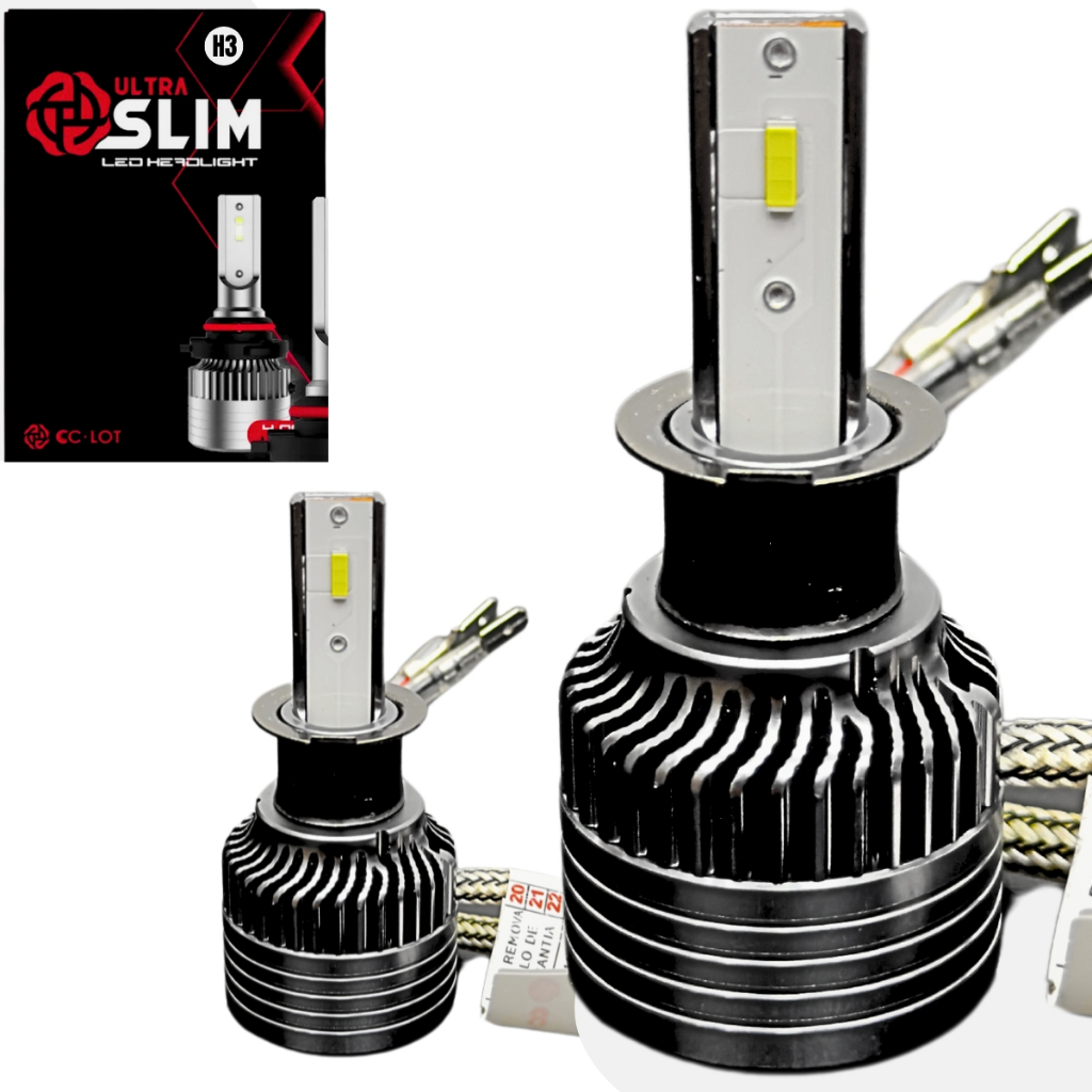 Par De Lampada Ultraled Cc-lot Slim Csp 4.000 lumens 6000k Led Canbus Super em Oferta na Shopee