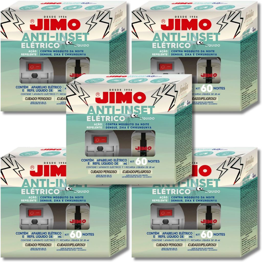 1 Até 4 JIMO Anti Inset Elétrico Repelente de Ambiente Contra Mosquitos Dengue Pernilongos Líquido Kit 60 Noites