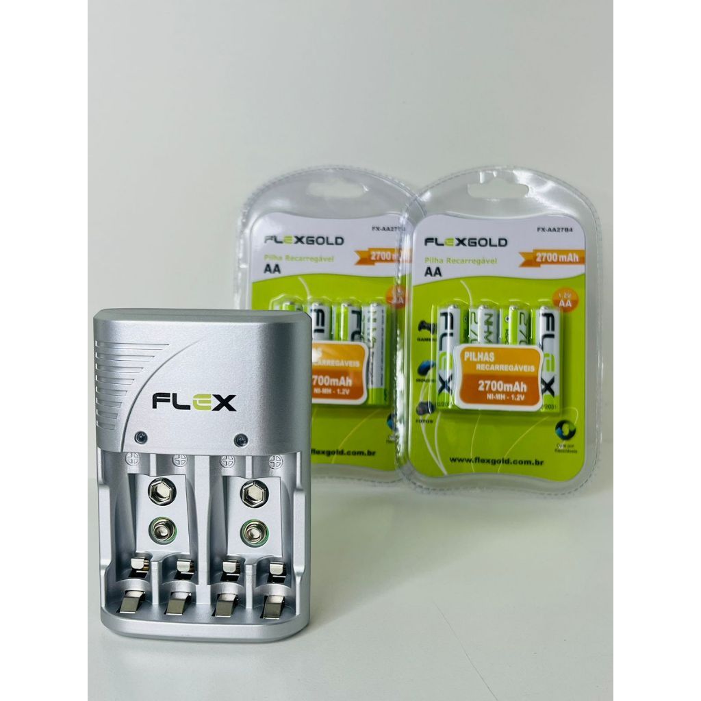 CARREGADOR DE PILHAS E BATERIAS KITS VARIADOS COM CARREGADOR E PILHAS OU CARREGADOR E BATERIAS