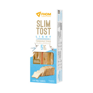 Torrada Slim Tost Light 110g Vegano FHOM em Oferta na Shopee
