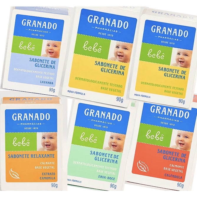 Kit 6 Sabonete em Barra GRANADO 90G Escolha a Fragrância Envio JÁ PROMOÇÃO BEBE + CHEIROSO
