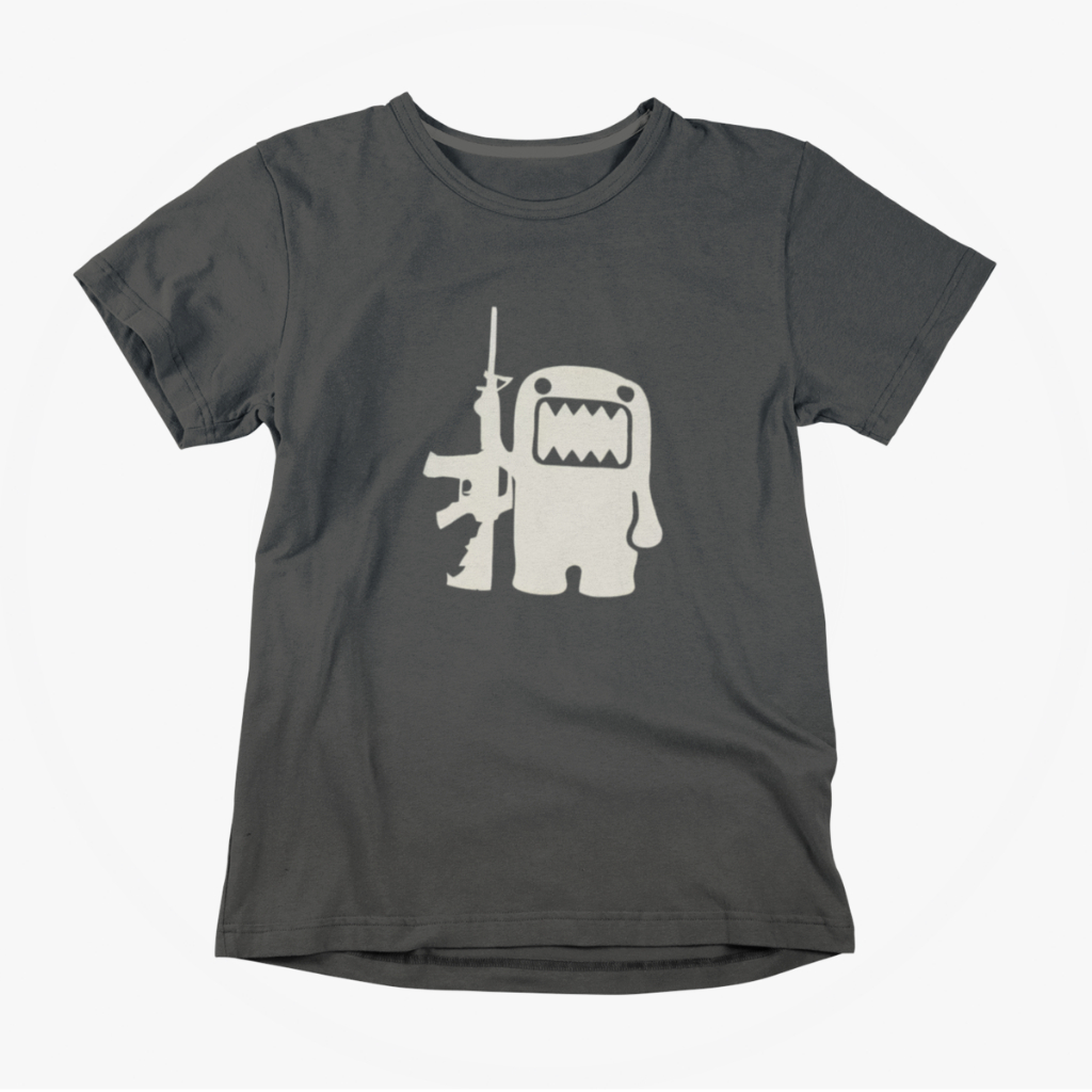 Domo Kun Retro Vintage Padrão Moda Camiseta Unissex Algodão Casual Manga Curta Streetwear Plus Size em Oferta na Shopee