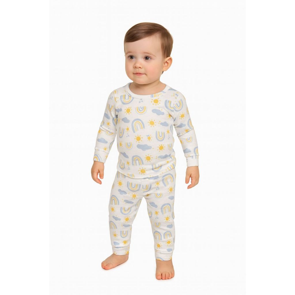 Pijama Infantil Menino e Menina Conjunto Longo Malha Fria Suede Confortável